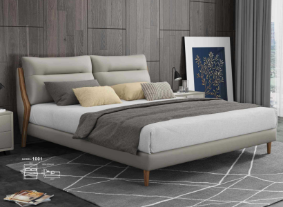 Classic Luxury Beds Upholstery Leather Textile High Quality Bedroom Bed new