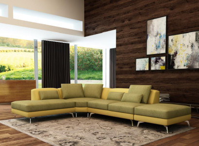 Leather sofa Couch Living landscape Corner sofa Corner Suite Design Modern Sofa 5111