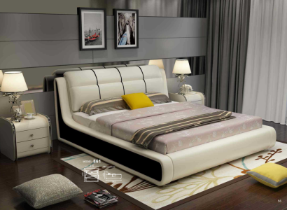 Luxury Bedroom Bed Double Beds Wood 180x200cm Designer Hotel