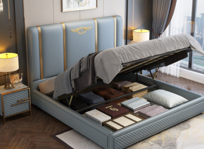 Bed Upholstery Design Luxury Metal Beds Double Marriage Sleep Room Leather