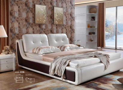 Double bed bed marriage bed design luxury upholstered bed furnishings textile beds