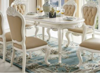 Classic s Dining room Set Designer Table x4 Chesterfield Chairs Dining set Classic r Solid wood