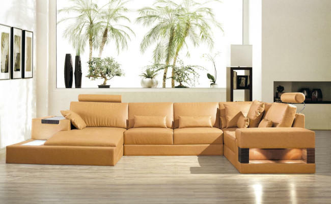 Big xxl leather sofa sofa Couch Upholstery corner lounge Suite U-shape Living landscape