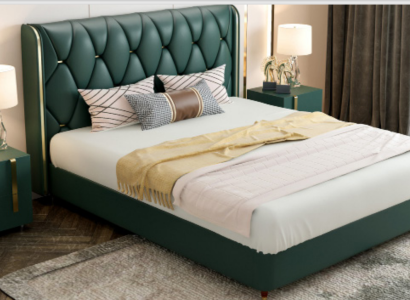 Bed Upholstery Design Luxury Double Hotel Beds Marriage 180x200cm Leather