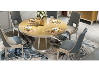 Suite Luxury Chair Set 4X Dining room Furniture Armchair Seating Set Solid wood