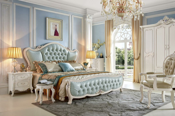 Baroque Stool Stool Dressing table Wooden stool Upholstery Ottoman