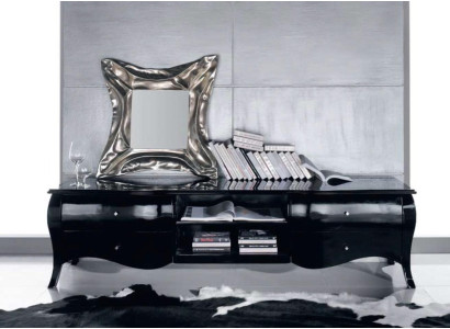 Tv stand sideboard TV cabinet lowboard shelves living room wood black chest of drawers tables