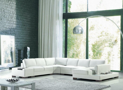 Leather sofa Corner sofa Sofa Living landscape Upholstery Seat Corner suite XXL Big Sofas new