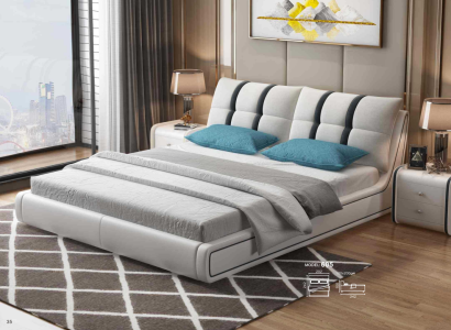 Designer Bed Bedroom Beds Furnishings Hotel Luxury Upholstery Leather Furniture