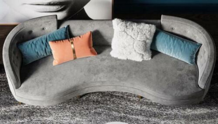 3 Seater Fabric Sofa Living landscape Relax Seat Design Couch Lounge Sofas Textile