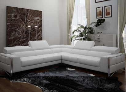 Leather sofa Couch Living landscape Corner sofa Corner Suite Design Modern Sofa 1504B