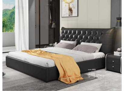Designer Double bed Bed Beds Bedroom Leather Luxury Hotel Upholstery