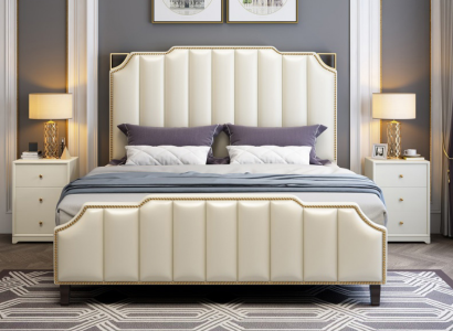 Bed Upholstery Design Luxury Double Hotel Beds Marriage 180x200cm Sleep Room