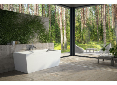 Bathtubs Rectangular Design Bathtub White Modern Bathroom