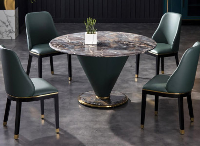 Round Column Tables Design Table Stone Furniture Dining room Round Dining Tables Modern