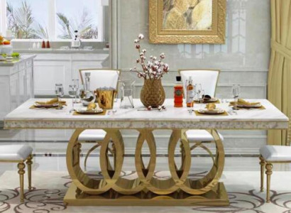 Luxury Dining table Dining room Table Metal Gold Tables Dining Tables Furniture Furnishings