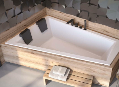 Bathtub 2 People Corner Bath Tub Bathroom Built-in Tubs Acrylic Design new