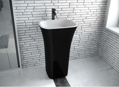 Modern Design Washbasin Acrylic Stand Bathroom Freestanding Washbasin