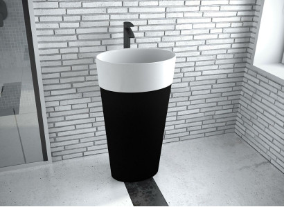 Design free-standing washbasin acrylic washbasin with column attachmentWashbasin