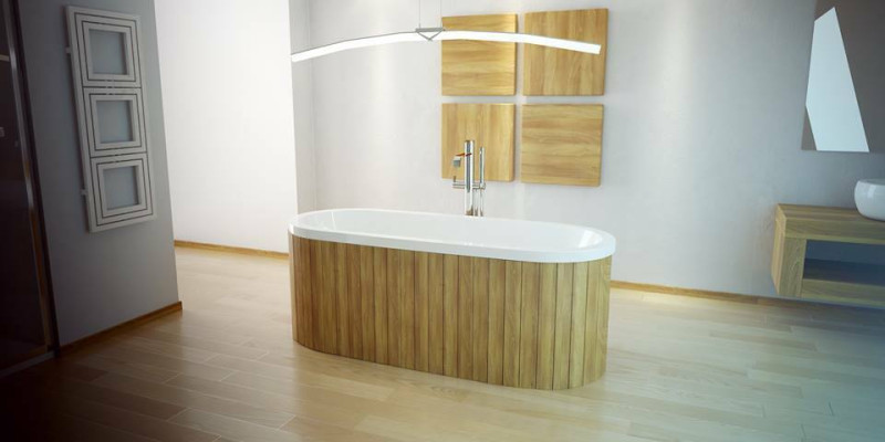Luxury Bathtub Rectangular Freestanding Tub Bathroom Tubs Acrylic White Oval