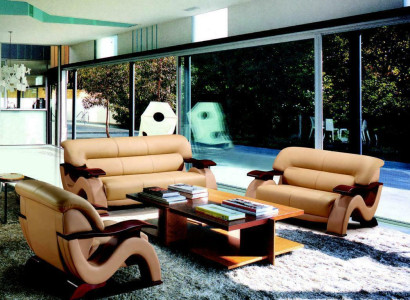 Sofa set Leather Sofa Set 3+2 (without Armchair) Couch Seat Upholstery Suite 2033