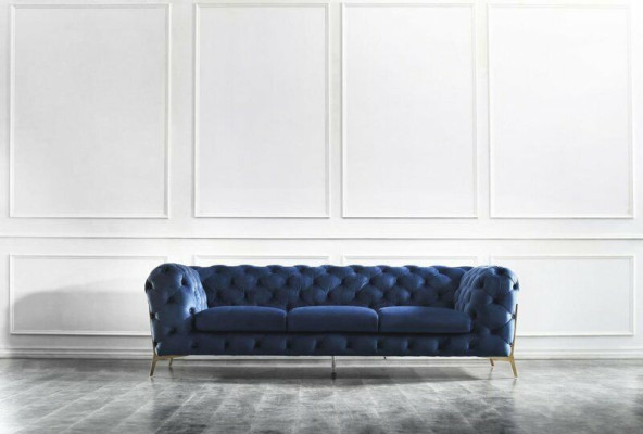 Chesterfield Noble Designer Couch Upholstery Fabric Textile Velvet Sofa Luxury Couches