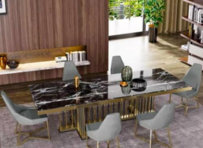 Furniture Table Tables Dining room Design Kitchen Luxury Modern Marble Dining table 90x160