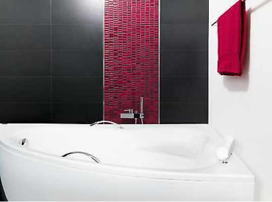 Bathtub XXL corner bathtub corner 150*100 cm acrylic bathtub bath