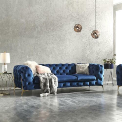Chesterfield Textile Sofa Upholstery Seat Couch Big XXL 3 Seater Fabric Couches