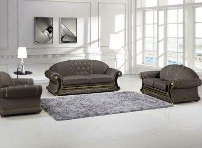 Classic Designer 3 Seater Chesterfield Leather Couch Upholstery Seat without 2+1 new