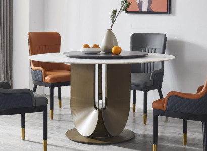 Round Column Tables Design Table Round Stone Furniture Dining room Dining Tables Modern