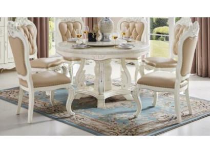 Chesterfield Set Group Chairs Upholstery Suite Armchair 6x Chair Solid wood