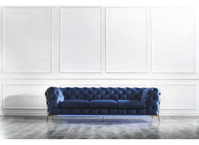 Chesterfield Seat Textile Fabric 2 Seater Living room Couch Sofa Upholstery Suite