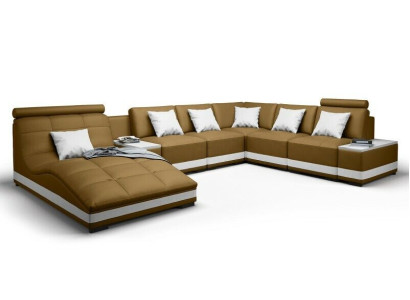 Designer sofa Corner sofa Living landscape Round sofa Leather sofa Couch Sofa U-shape NiddaA