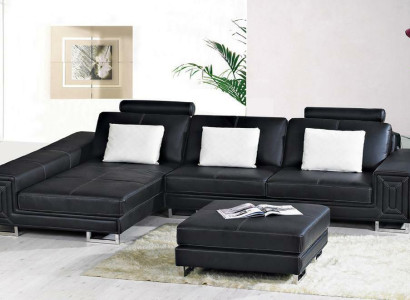 Living landscape Designer Sofa Couch Upholstery Leather Sofas Corner Corner Seat L-shape Genov