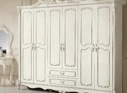 Wardrobe Furniture 6 Doors Wood Wardrobe Bedroom Wall Unit Solid wood