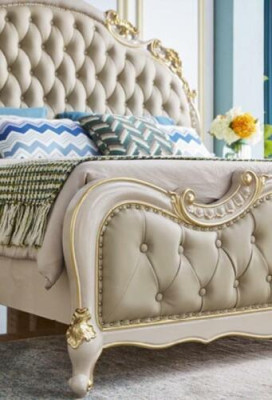 Modern Bed 2x Bedside table 3 pcs. Bedroom Set Bedroom Solid wood