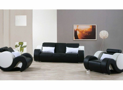Sofa set Couch Upholstery Sofa Set 3+1+1 Leather Couches Sofas Complete new 1094