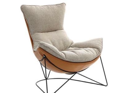 Design Upholstery Sofa Textile Swivel Couch Relax new Modern Armchair