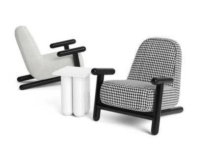 Luxury Design Furniture Modern Design Armchair 63*80cm Textile Living room
