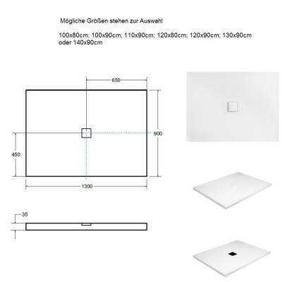 Shower tray shower tray shower acrylic tray decorative white shower tray flat