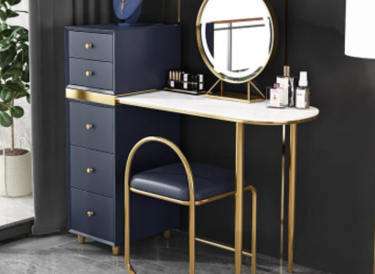Dressing table Stool Complete Set Chest of drawers Bedroom new 2pcs