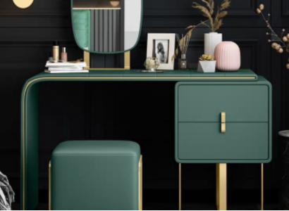 Dressing table with Mirror Luxury Console Chest of drawers Bedroom new 2 pcs
