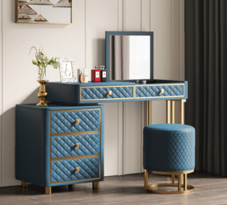 Consoles Dressing table Cosmetics Table Mirror Chest of drawers Tables Hairdresser 2-piece.