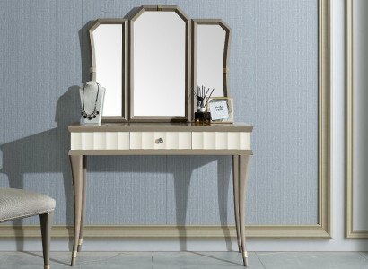 Dressing table with Mirror Luxury Bedroom Console new 2-piece. Solid wood set