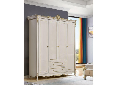 Wardrobe Solid wood Wardrobe Cabinets Antique Style Baroque Bedroom new