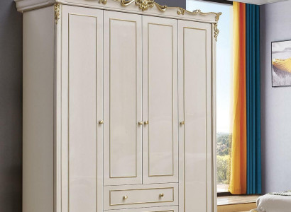 Wardrobe Solid wood Wardrobe Cabinets Antique Style Baroque Bedroom new