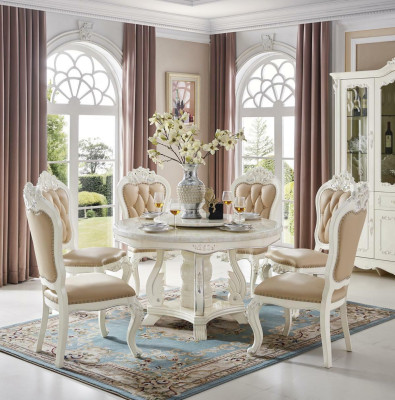 Round Round Table Wood Tables Round Classic Dining room Baroque Rococo Furniture new