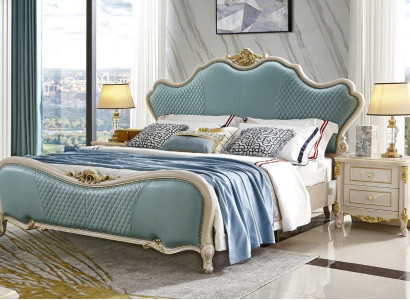 Luxury Classic s Bedroom Set 3 pieces. Bed x2 bedside tables Solid wood