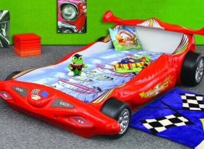 Bed with Mattress Childrens bed CAR BED Childrens room COLOR SELECTION RACING CAR